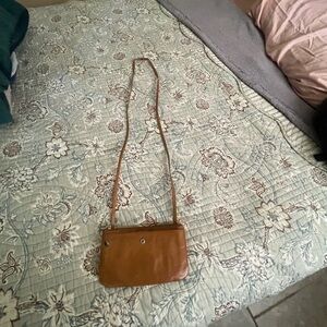 HOBO Tan Leather Crossbody Bag